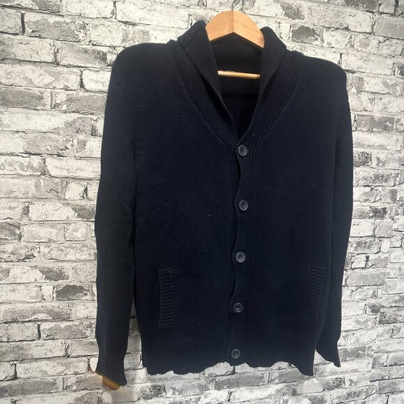 EUC J.Crew Men's Navy Blue Sweater Size Medium - Picture 2 of 13